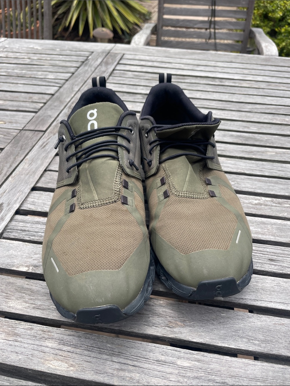 On Running Men's Olive and Black Trail Running Shoes